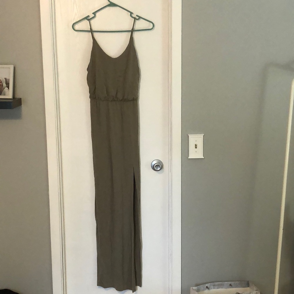 Spaghetti strap, scoop neck dress